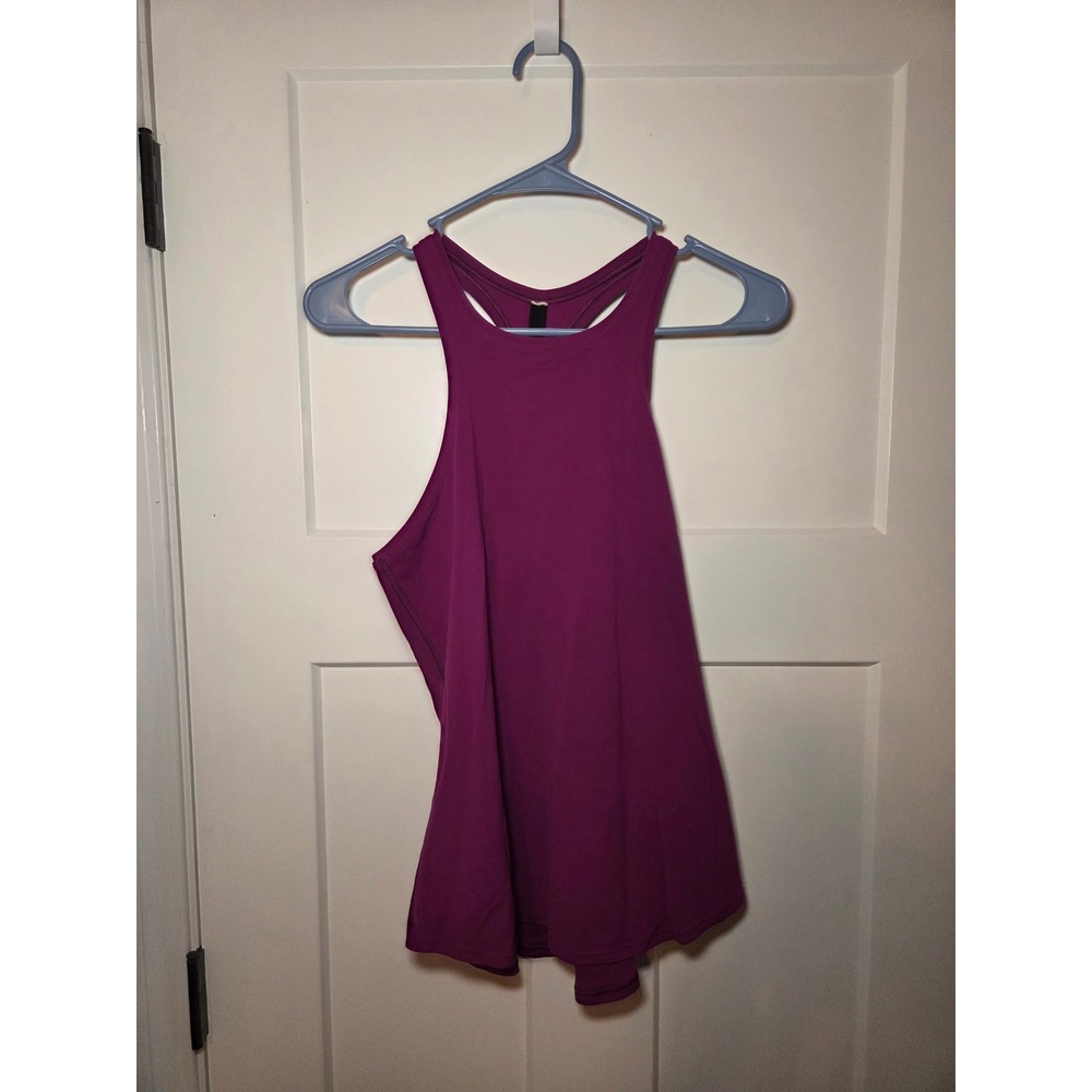 Lululemon High Neck Racerback Tank Top Magenta Purple Athletic Yoga Shell